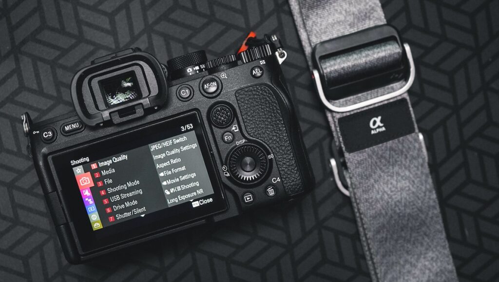photo of a sony camera in caen