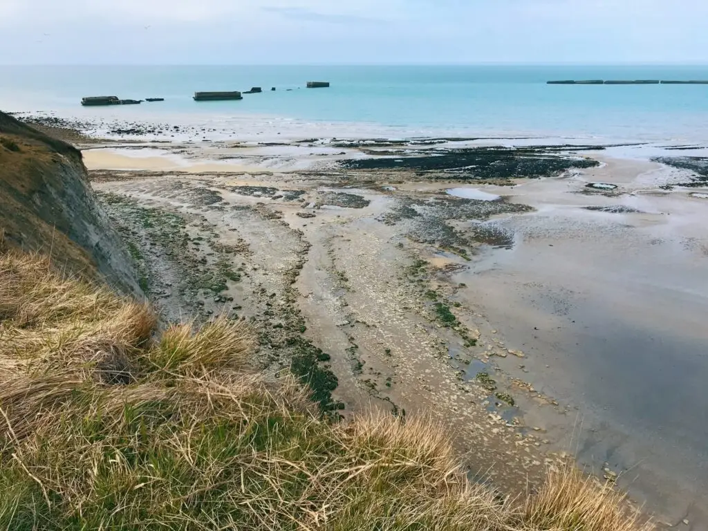 Plage du Débarquement en Normandie, littoral inscrit au patrimoine mondial de l'UNESCO — photographie Photo 911