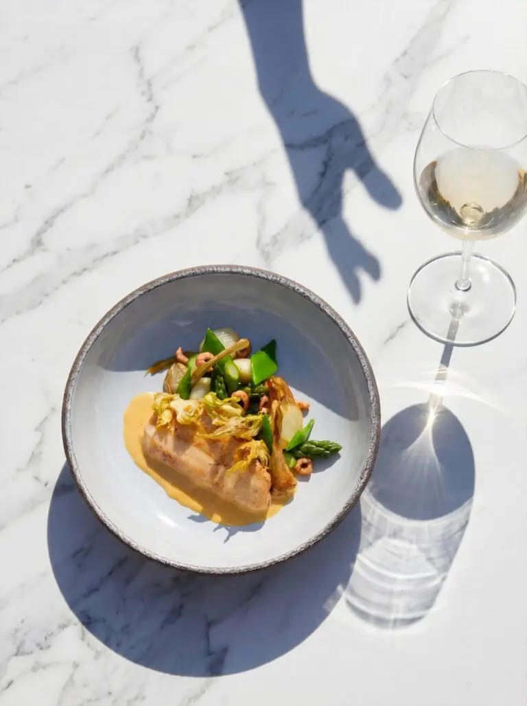 Plat de poisson cuisine normande — Photographie culinaire L'Estran · Photo 911